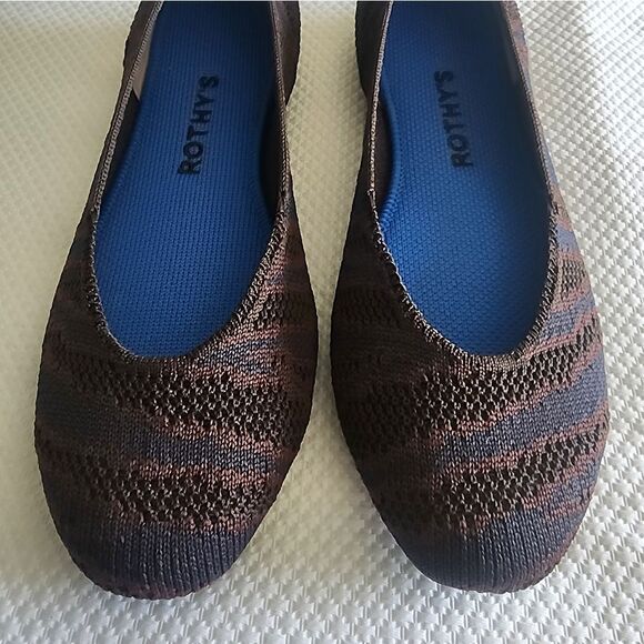 Rothy's Women's Flats in Blue, Purple, and Orange - Picture 3 of 12